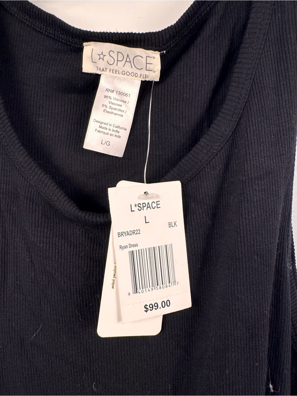 l*space Black Backless Bodycon Mini Dress - Picture 4 of 6